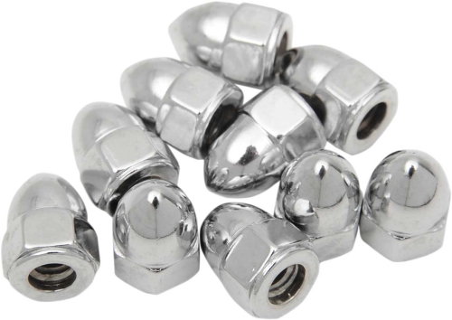 Drag Specialties - Drag Specialties Chrome Acorn Nuts - 10-24 - MPB101