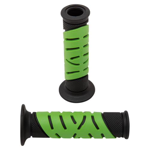 Pro Grip - Pro Grip 719 Dual Density Road Grips Open End - Black/Green - 719BKGN