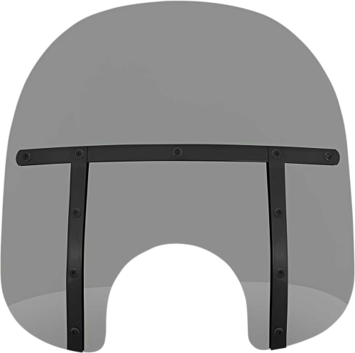 Memphis Shades - Memphis Shades Memphis Fats Windshield (7in. Cutout) - 15in. - Night Shades Black Smoke - MEB31212