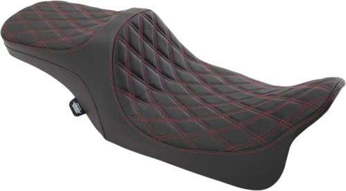 Drag Specialties - Drag Specialties Predator III 2-Up Seat - Double Diamond - 0801-1310