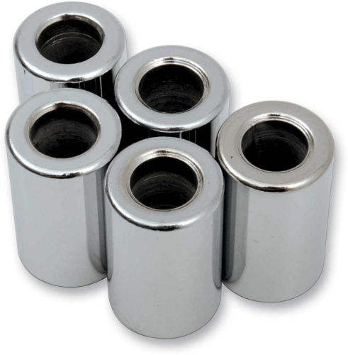 Drag Specialties - Drag Specialties Chrome Steel Spacers - 3/8in. x 1in. - MPB518