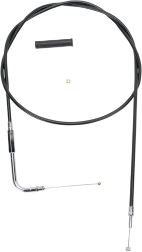 Drag Specialties - Drag Specialties Alternative Length Black Vinyl Throttle Cable - 54in. - 4332154