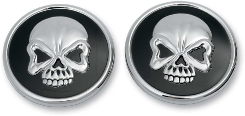 Drag Specialties - Drag Specialties Skull Screw In Gas Cap - Pair - Vented and Non-Vented - 012719