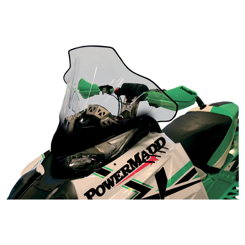 Powermadd - Powermadd Cobra Windshield - 17in. - Clear/Black Graphics - 10203010