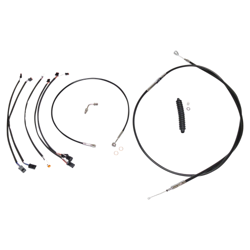 Magnum - Magnum Black XR Handlebar Installation Kit with Chrome Fittings for 12-14in. Ape - 489961