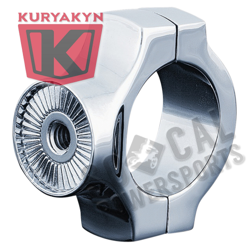 Kuryakyn - Kuryakyn Mount For Vertical Side-Mount License Plate Holder - Universal - Chrome - 3175