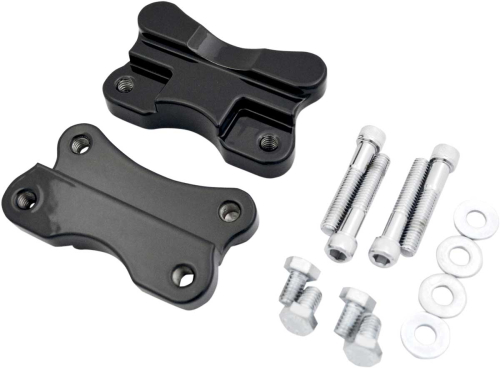 Drag Specialties - Drag Specialties Fender-To-Fork Adapter for 21in. Wheel - Gloss Black - 1410-0067