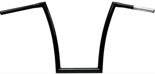 Todds Cycle - Todds Cycle 1-1/4in. Strip Handlebar - 12in. - Gloss Black - 0601-2726