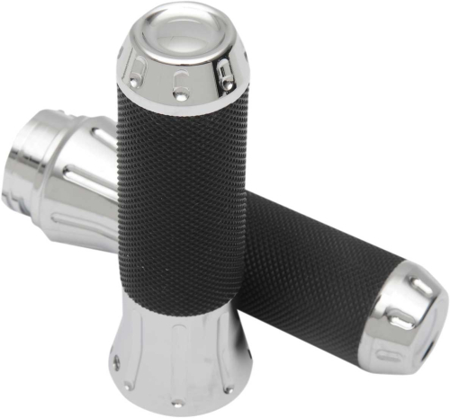 Drag Specialties - Drag Specialties Custom-Tailored Grips - Chrome - 0630-1610