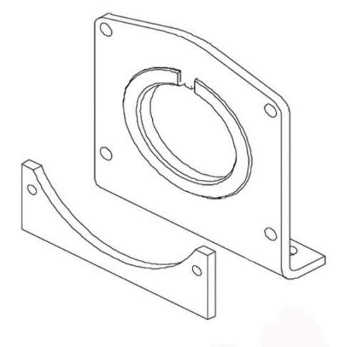 Bronco - Bronco Drum Support Plate Kit for Bronco 2500/3000lb. Winches - AC-12002L