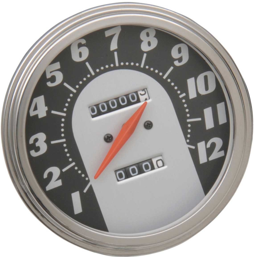 Drag Specialties - Drag Specialties 5in. Dash Mount 2:1 Speedometer - 62-67 Face - 72767M-BX33