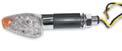 K&S Technologies - K&S Technologies LED Ultra Mini Stalk Marker Lights - Triangle with Long Stem Chrome Body - 25-8942