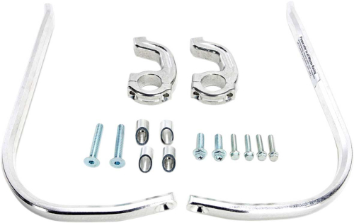 Moose Racing - Moose Racing Contour Handguards - 1-1/8in. Bar - Silver - 50-5236S