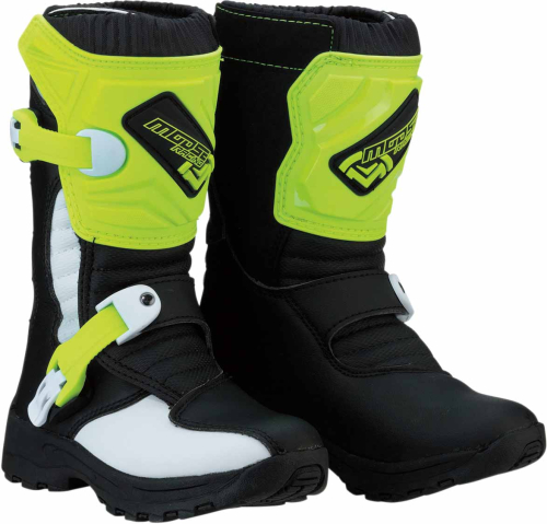 Moose Racing - Moose Racing M1.3 Kids Boots - 3411-0475 - Black/Hi-Viz - 12