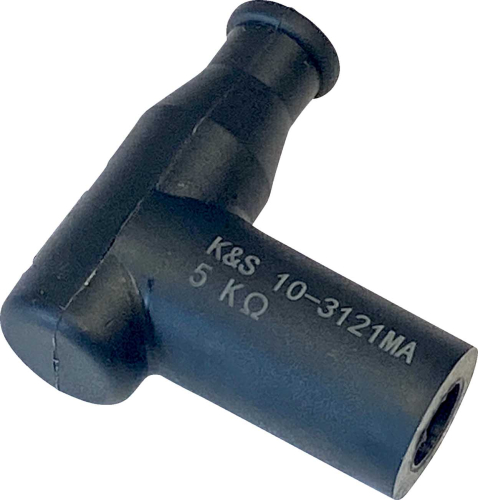 K&S Technologies - K&S Technologies Spark Plug Resistor Cover - T Type - 14mm - Black Rubber - 10-3121MA