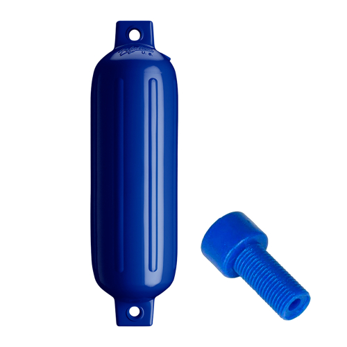 Polyform U.S. - Polyform G-3 Twin Eye Fender 5.5" x 19" - Cobalt Blue w/Air Adapter