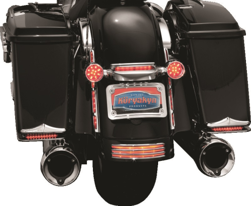 Kuryakyn - Kuryakyn Turn Signal Bar Filler Panel - Lighted with Red Lens - 3154