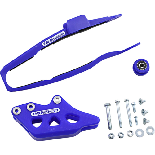 T.M. Designworks - T.M. Designworks Dirt Cross Multi-Purpose Chain Slide-N-Guide Kit FE1 Guide - Blue - YCP-OR7-BU