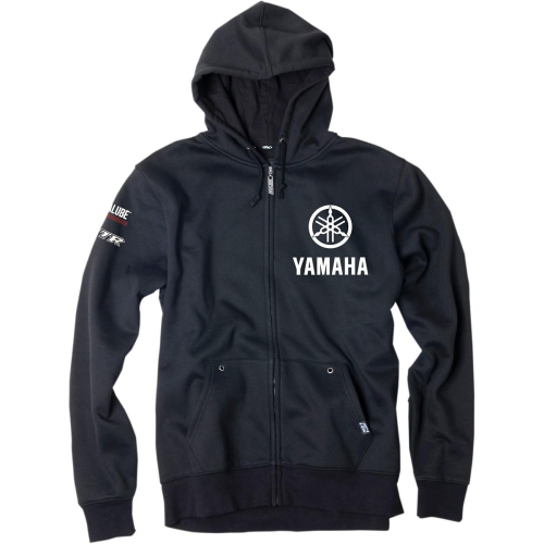 Factory Effex - Factory Effex Yamaha Tuning Fork Unlined Zip-UP Hoody - 16-88256 - Black - X-Large