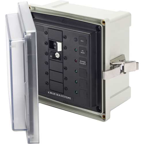Blue Sea Systems - Blue Sea 3116 SMS Surface Mount System Panel Enclosure - 120V AC / 30A ELCI Main - 3 Blank Circuit Positions