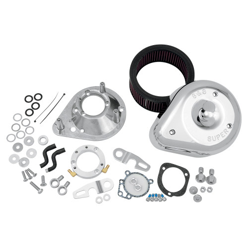 S&S Cycle - S&S Cycle Teardrop Air Cleaner Kit - Stock CV & EFI - 17-0448