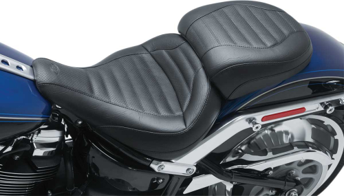 Mustang - Mustang Standard Touring Passenger Seat - Tuck and Roll - Black - 75833