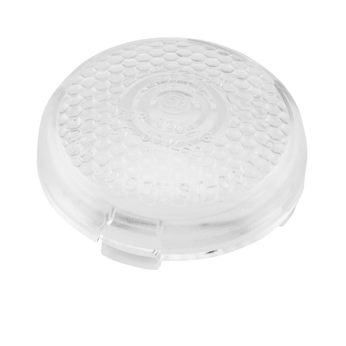 Bikers Choice - Bikers Choice Turn Signal Replacement Lenses - Honeycomb Design Clear - 489868