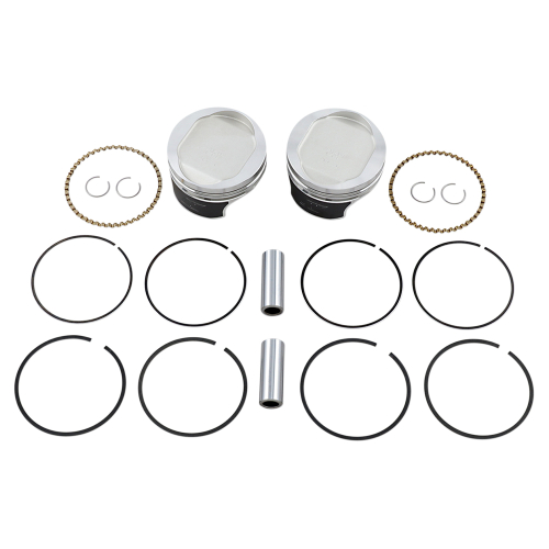 Wiseco - Wiseco Tracker Series Piston Kit (1200cc, Reverse Dome) - Standard Bore, 10:1 Compression - K0213PS