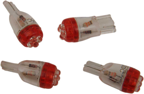 Drag Specialties - Drag Specialties Mini Wedge LED Bulb - Red - 2060-0007