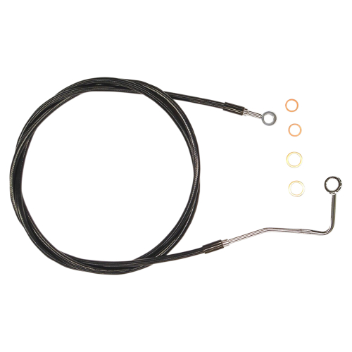 Magnum - Magnum XR Stainless Extreme Response Front Brake Line Kit - +6in. - Black - SBC1402-70