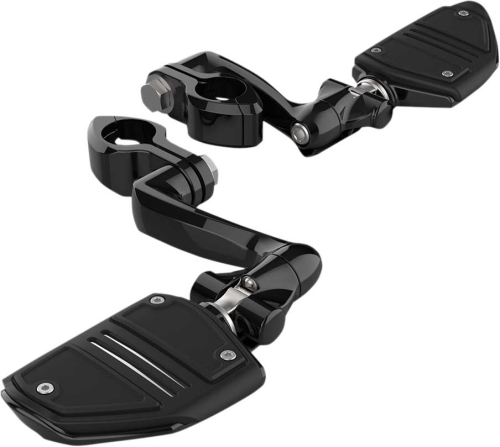 Ciro - Ciro Engine Guard Highway Peg Mounting Kit with Twin Rail Footrests - Extended Length - 60525