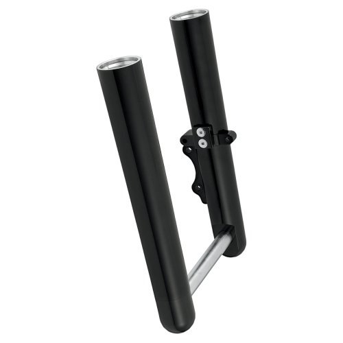 Arlen Ness - Arlen Ness Hot Legs Single Disc Fork Leg Set - Smooth - Black - 06-551