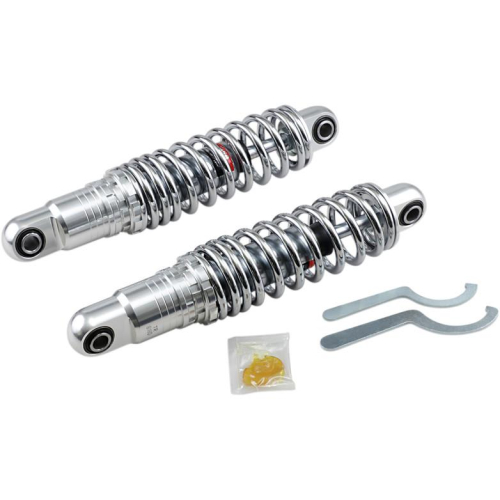 Drag Specialties - Drag Specialties Premium Ride-Height Heavy Duty Adjustable Shocks - 12in. - Chrome - 1310-1671