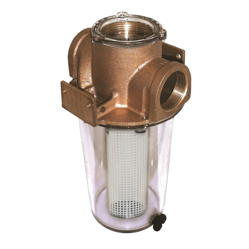 GROCO - GROCO ARG-1250 Series 1-1/4" Raw Water Strainer w/Non-Metallic Plastic Basket