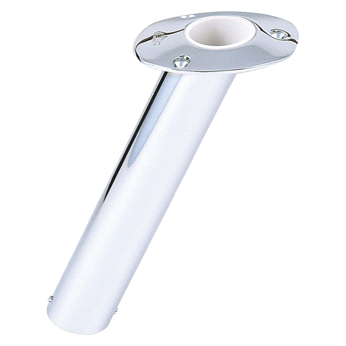 Lee's Tackle - Lee's 30° Stainless Steel Flush Mount Rod Holder - 2.25" O.D.