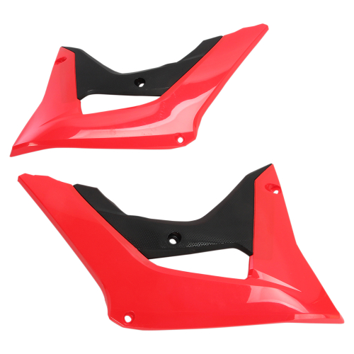 UFO Plastics - UFO Plastics Radiator Cover - OEM Red/Black - HO04682-999