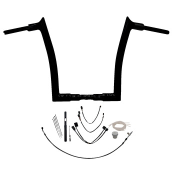 Fat Baggers, Inc. - Fat Baggers, Inc. 1-1/2in. EZ Install Pointed Top Handlebar Kit - Black - 819614-B