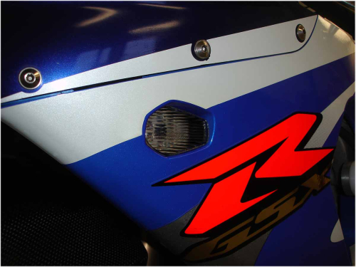 Hotbodies Racing - Hotbodies Racing Flush Mount Front Turn Signals - Smoke - S02GS-SIG-SMK