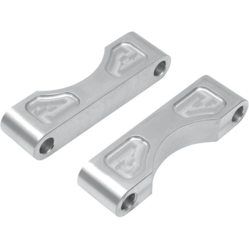 Klock Werks - Klock Werks Tire Hugger Front Fender Mounting Blocks for 16in./18in. Tire - Raw Finish - KW05-02-0103-R