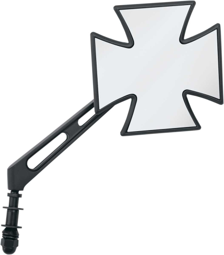 Drag Specialties - Drag Specialties Maltese Mirror - Air-Glide Stem - Matte Black - 0640-0444