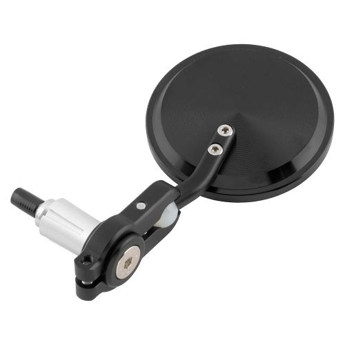 BikeMaster - BikeMaster DC Folding Bar End Mirror - Black - 600381
