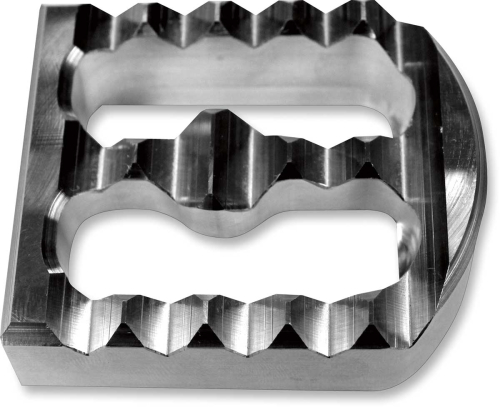 Joker Machine - Joker Machine Serrated Brake Pedal Cover - Raw Aluminum - 08-58-2