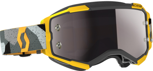 Scott USA - Scott USA Fury Goggles - 272828-7429269 - Camo Gray/Yellow / Silver Chrome Works Lens - OSFM