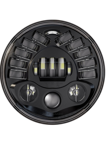 Custom Dynamics - Custom Dynamics 7in. Probeam Adaptive 2 LED Headlamp - Black - PB-7A-IND-B