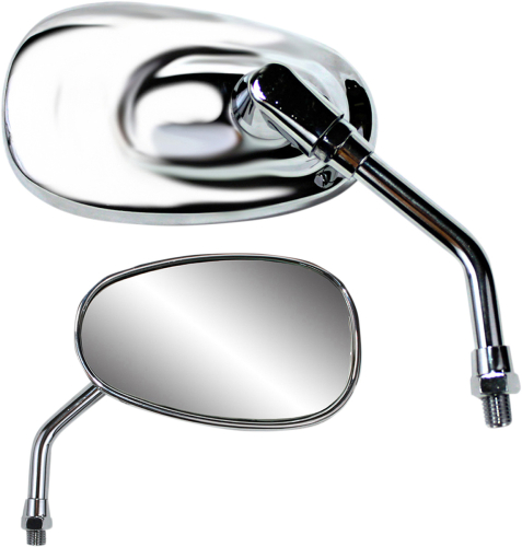 Parts Unlimited - Parts Unlimited Classic American-Style Mirror - Mini - Universal - 0640-0947