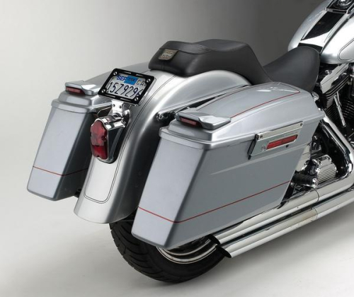 Cycle Visions - Cycle Visions Bagger-Tail for Softail - Black Bag Mounts - CV-7210