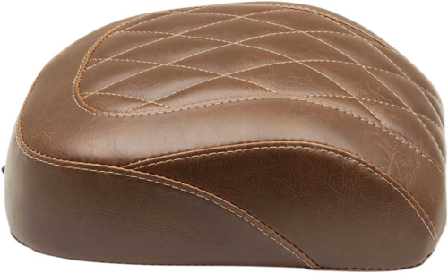 Mustang - Mustang Wide Tripper Solo Seat - Diamond Stitch - Brown - 83060