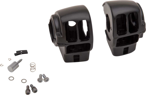 Drag Specialties - Drag Specialties Switch Housing Kit - Matte Black - 0616-0354