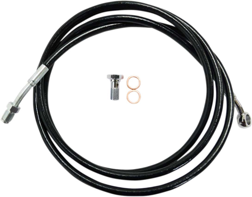 LA Choppers - LA Choppers Black Stainless Steel Clutch Line Kit - For 15-17in. Ape Hanger - LA-8052C16B