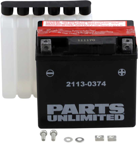 Parts Unlimited - Parts Unlimited AGM Maintenance Free Battery - 2113-0374